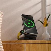 Dudao A11 Max 15W 3 viename indukcinė įkrovimo stotelė, suderinama su MagSafe - pilka