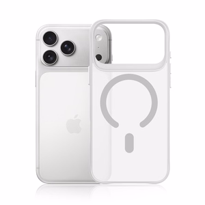 "3mk Smoke MagCase" dėklas, skirtas "iPhone 17 Pro Max" - baltas-permatomas