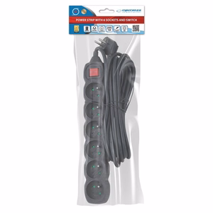 Esperanza ELK219K power extension 5 m 6 AC outlet(s) Indoor Black