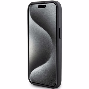 Karl Lagerfeld Quilted K Pattern dėklas telefonui iPhone 15 Plus / 14 Plus - juodas
