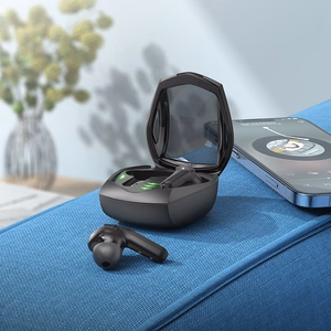 HOCO belaidės žaidimų ausinės Bluetooth TWS EW28 juodos