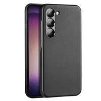 Dux Ducis Grit dėklas Samsung Galaxy S23+ eleganti dėklas iš dirbtinės odos juoda