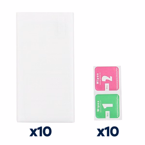 Apsauginis stiklas 2,5D iPhone 13 / 13 Pro 6,1 / 14 / 16e 6,1 10in1
