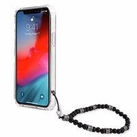 Guess GUHCP12LKPSBK iPhone 12 Pro Max 6.7" Skaidrus kietas dėklas Juodas perlas