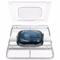 Spigen Elite Shield „EZ FIT“ hibridinis stiklas 2-PACK Apple Watch 10 (46MM) - skaidrus