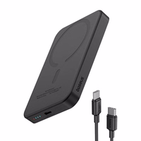 Magnetinis mini maitinimo blokas "Baseus" 5000 mAh, USB-C 20W (juodas)