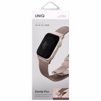 Dirželis UNIQ Dante Pro skirtas Apple Watch 49/46/45/44mm nerūdijantis plienas metalinis rožinis