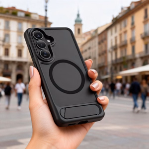 Tech-Protect MagRack MagSafe Dėklas for Samsung Galaxy S26 - Matinis juodas