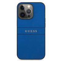 Guess GUHCP13LPSASBBL iPhone 13 Pro / 13 6.1" mėlynas Saffiano Dirželis