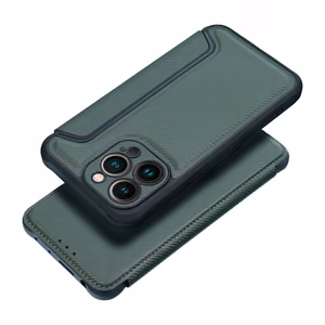 Dėklas telefonui RAZOR Book skirtas IPHONE 17 tamsiai žalias