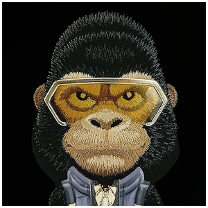 Nimmy Cool&Cute 2.0 Gorilla dėklas iPhone 17 Pro Max - juodas