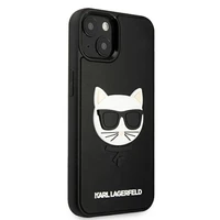 Karl Lagerfeld 3D Guminis Choupette dėklas iPhone 13 mini - juodas