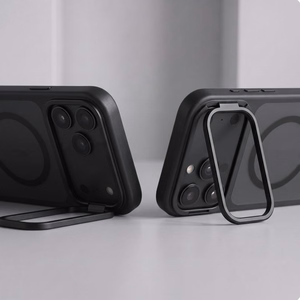 Tech-Protect MagStand MagSafe CC dėklas, skirtas iPhone 18 Pro Max / 17 Pro Max, matinis juodas