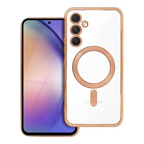 ELECTRO MAG COVER magnetinis dėklas telefonui, suderinamas su MagSafe, skirtas SAMSUNG A54, auksinis