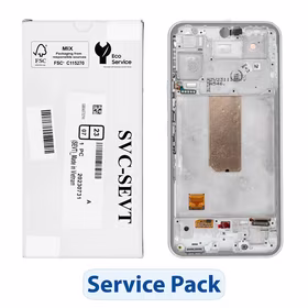 ServicePack LCD ekranas SAMSUNG A54 5G A546B baltas GH82-31231B