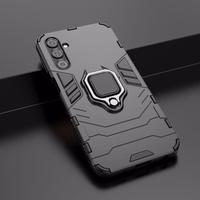 Dėklas telefonui Ring Armor Samsung Galaxy A24 4G su magnetiniu laikikliu ir žiedu - juodas