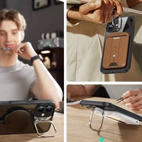 ESR Classic Hybrid Kickstand Halolock Magnetinis iPhone 16 Plus + Grūdinto Stiklo Apsauginis Stiklas - Juodas