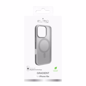 Puro Gradient MagSafe Silikoninis Dėklas iPhone 16 Pro Max - Sidabrinis