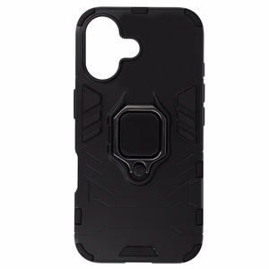 Dėklas telefonui Ring Armor iPhone 16 Plus juodas