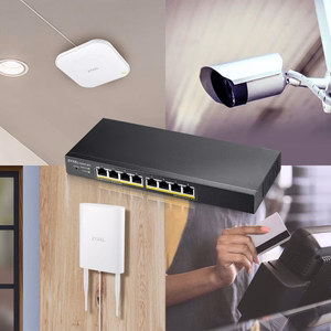 Zyxel GS1915-8EP Valdomas L2 Gigabit Ethernet (10/100/1000) Maitinimas per Eternetą (PoE) Juoda