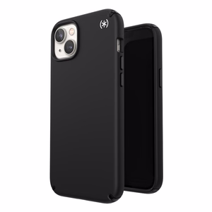 Speck Presidio2 Pro MagSafe case for iPhone 15 Plus / 14 Plus, with Microban antimicrobial protection, Black / Black / White