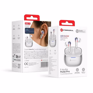 Forcell F-Audio Pulse Pro ANC + ENC Wireless In-Ear TWS Earbuds silver