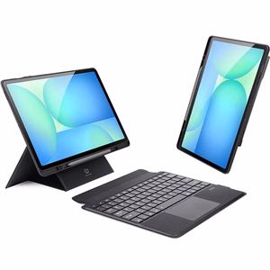 DUX DUCIS dėklas planšetėlei (m) DK sulankstomas su belaidžiu klaviatūra skirtas SAMSUNG Tab S10 FE Plus - juodas