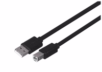 UNITEK Y-C420GBK USB kabelis USB 2.0 3 m USB A USB B Juoda