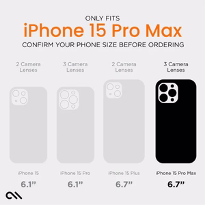 Case-Mate Ultra Tough+ D3O MagSafe dėklas, skirtas iPhone 15 Pro Max, skaidrus