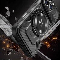 Defender Armor Mag dėklas telefonui iPhone 15 Pro 6,1" juodas