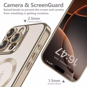 Tech-Protect MagFlex magnetinis dėklas iPhone 16 Pro Max - auksinė