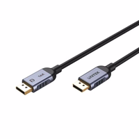 UNITEK C1628GY01-3M „DisplayPort“ kabelis Juoda, Pilka
