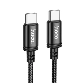 Kabelis USB C į USB C Hoco 3A 60W 2 m X89 juodas