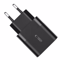 Tech-Protect C30W įkroviklis USB-C PD 30W / USB-A QC 3.0 - juodas