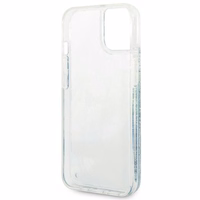 Guess GUHCP14SLFLSN iPhone 14 6.1 "žalias kietas dėklas Flower Liquid Glitter