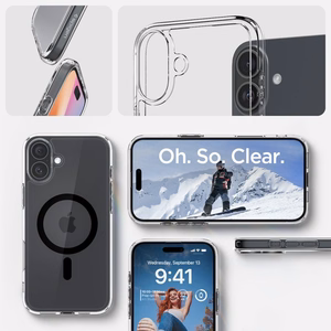 Spigen Ultra Hybrid Magnetinis dėklas su MagSafe iPhone 16 Plus - juodas