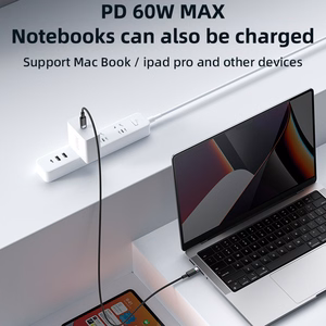 Yesido Kabelis CA160 pintas - Type C į Type C - PD 60W 1,2 metro juodas