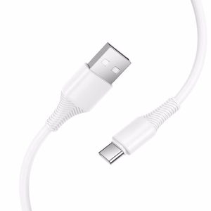 Kabelis USB A į USB C Hoco 3A 1 m X120 baltas