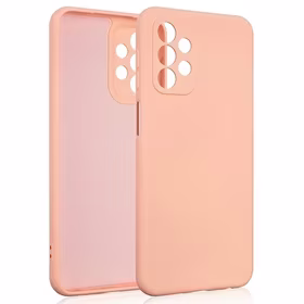 Beline Dėklas Silicone Samsung A23 5G A236 rožinis auksinis