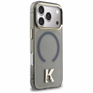 Karl Lagerfeld IML K Head Logo MagSafe Dėklas for iPhone 17 Pro - juodas