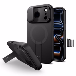 Tech-Protect Kevlar Aura Magnetinis dėklas telefonui iPhone 17 Pro Max - juodas