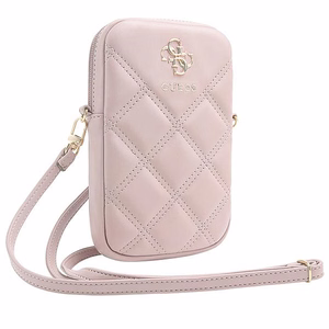 Guess krepšys GUWBZPSQSSGProžinis/pink Zip Quilted 4G