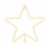 Neon LED kalėdinė žvaigždė šiltai balta FLNE22 Forever Light