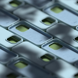 Etteri silikoninis dėklas telefonui Samsung Galaxy A35 5G šviesiai mėlynas