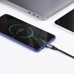 Ugreen US255 50125 USB-C (tiesus) / USB-C (kampinis) PD QC laidas 60W 3A 2m - pilkas