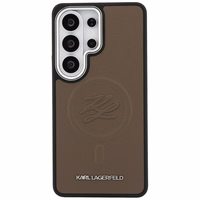 Karl Lagerfeld dėklas Embossed Ring Initials MagSafe Samsung Galaxy S26 Ultra rudas