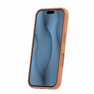 Silicone Thin Mag dėklas iPhone 17 Pro Max 6,9" karamelė