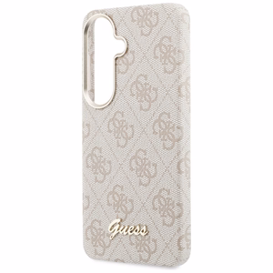 Guess dėklas 4G Script MagSafe skirtas Samsung Galaxy S26 rožinis