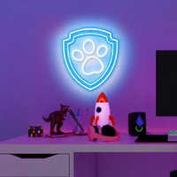 Hanging neon LED Paw Patrol on plexiglass - Paw OW-130246