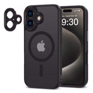 Tech-Protect MagCam Magnetinis iPhone 16 dėklas - pusiau permatomas